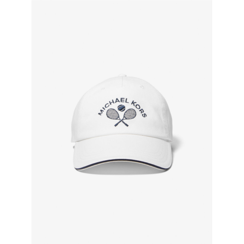 Michael Kors tennis embroidered cotton baseball hat