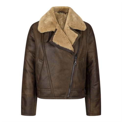 TruClothing winter sheepskin leather jacket