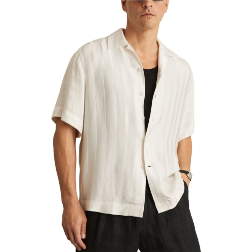 Reiss melba stripe jacquard shirt