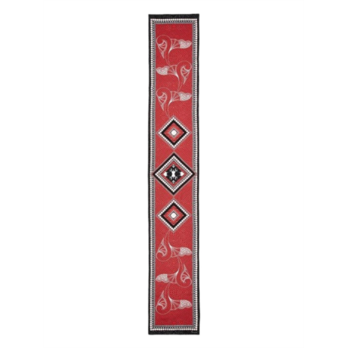 Baccarat 2809049 ladies louxor twillsilk maxi tie red scarf