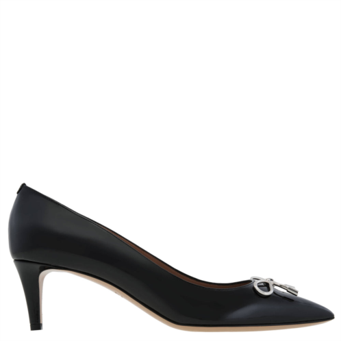 Bally bruki bow embellished patent pumps