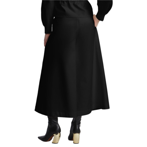 BCBGMAXAZRIA pleated front crop pant