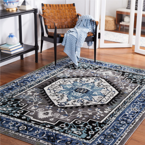 Safavieh vintage hamadan machine made area rug blue / grey traditional style