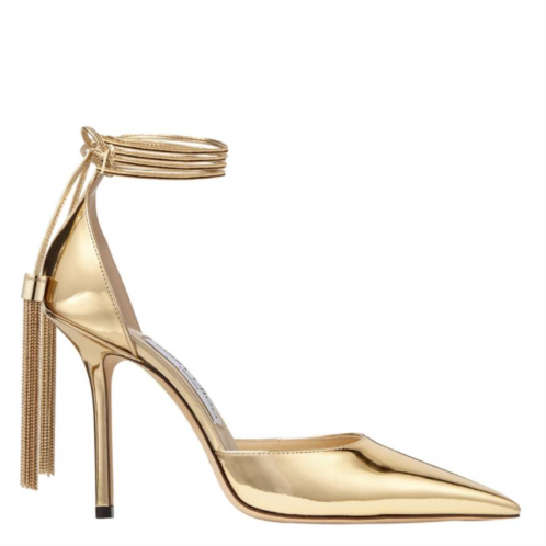 Jimmy Choo eris 100 metallic pointed-toe pumps