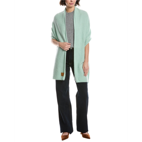 Vince boucle reverse jersey knit wool & cashmere-blend wrap