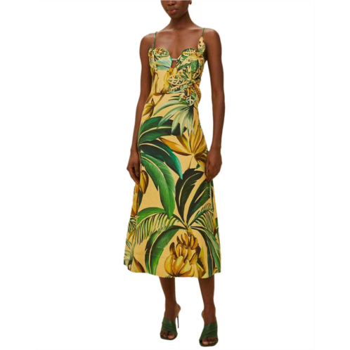 FARM Rio linen midi dress