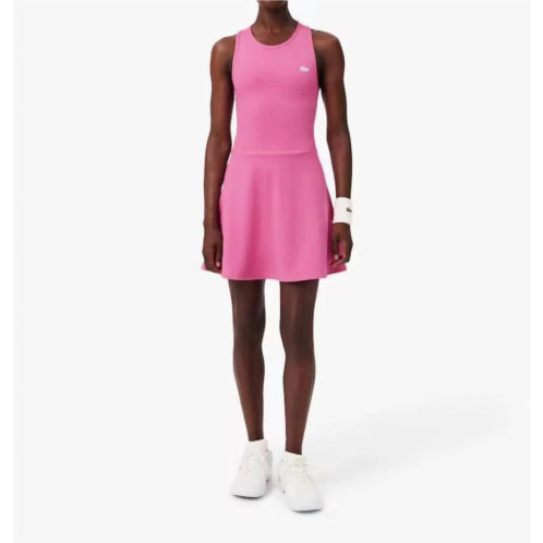LACOSTE ultra dry sport mini dress in pink