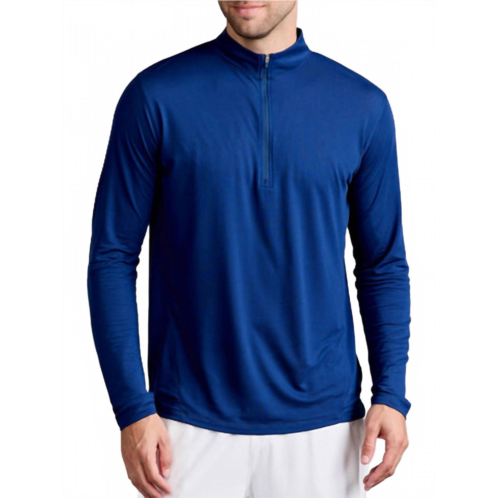 Tasc microair performance mesh quarter zip sweatshirt in marine blue