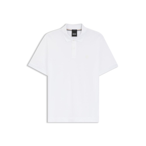 BOSS cotton-pique polo shirt with double b monogram