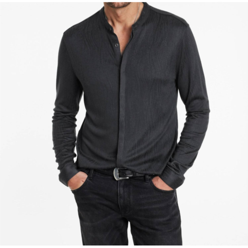 John Varvatos otavio long sleeve casual shirt in black