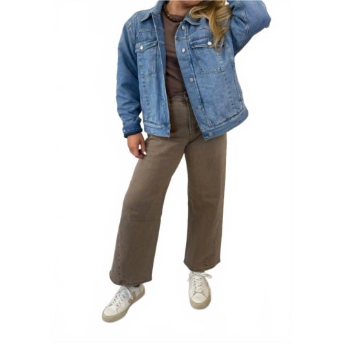 PISTOLA landon quilted denim jacket in prestige