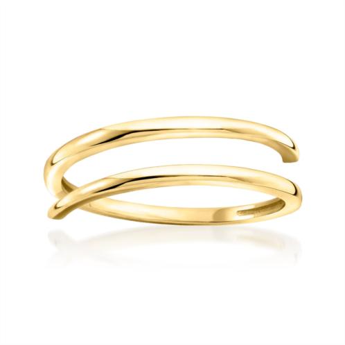 Canaria Fine Jewelry Canaria italian 10kt yellow gold bypass ring