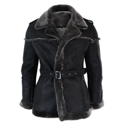 TruClothing double breasted captain sheepskin