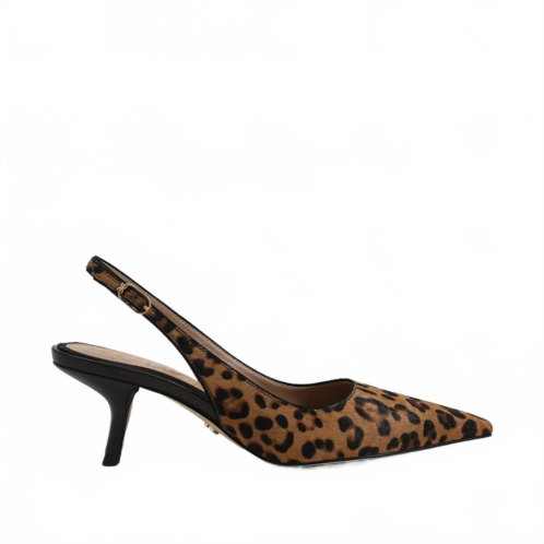 Sam Edelman womens bianka sling heels in leopard print