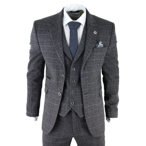 TruClothing ak-12 herringbone tweed 3 piece suit