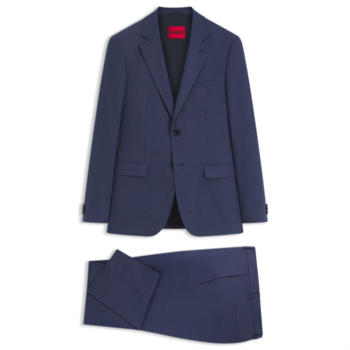 HUGO two-piece extra-slim-fit suit in patterned fabric