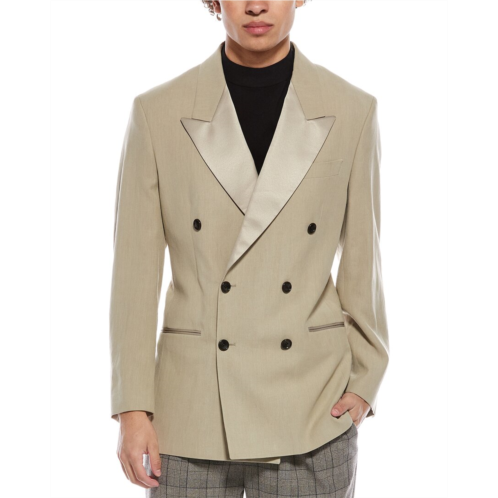 TODD SNYDER relaxed linen tuxedo jacket