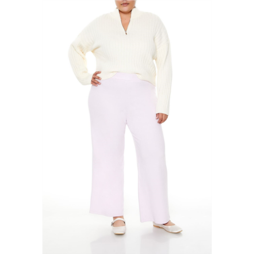 Forever 21 plus size high-rise wide-leg pants