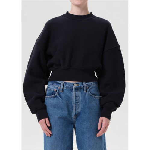 AGOLDE kit cropped sweater in mirage