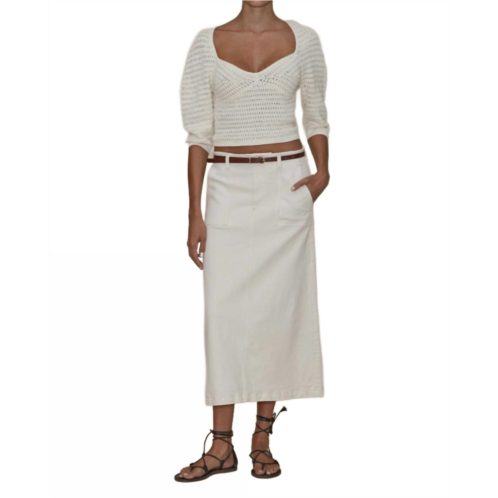 Le Jean jocelyn skirt in bone