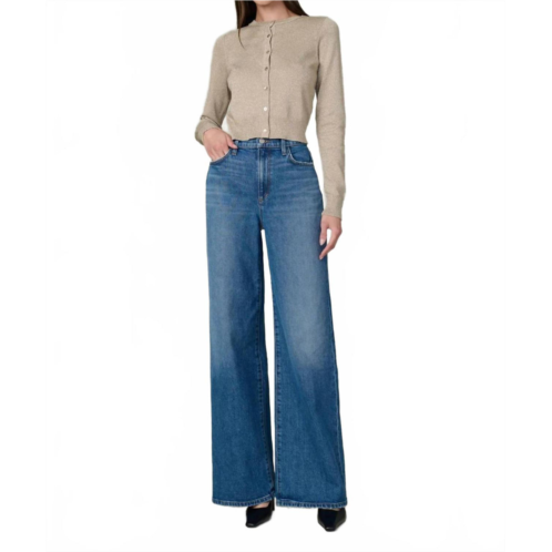 Joe mia petite petite high rise wide leg jeans in zeal