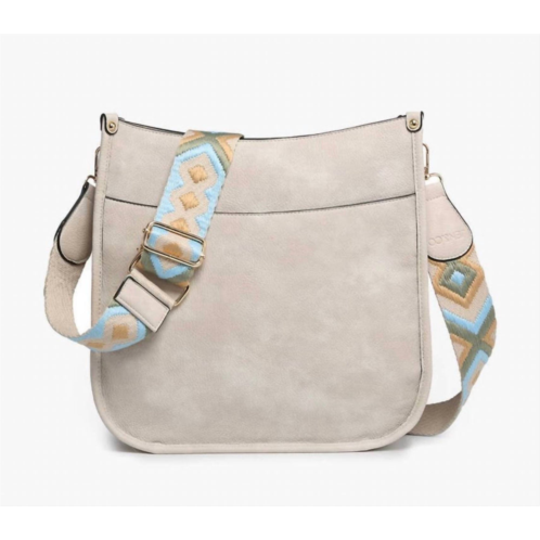 Jen & Co. womens kate crossbody bag in off white