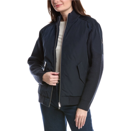 Moose Knuckles knit wool-blend jacket