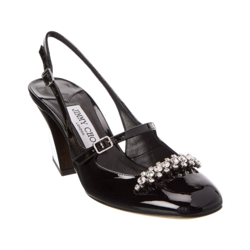 Jimmy Choo belinda 70 patent slingback pump