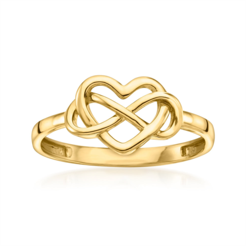 Canaria Fine Jewelry Canaria 10kt yellow gold infinity heart ring