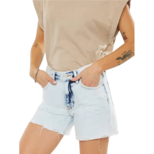 KanCan luna shorts in light acid wash
