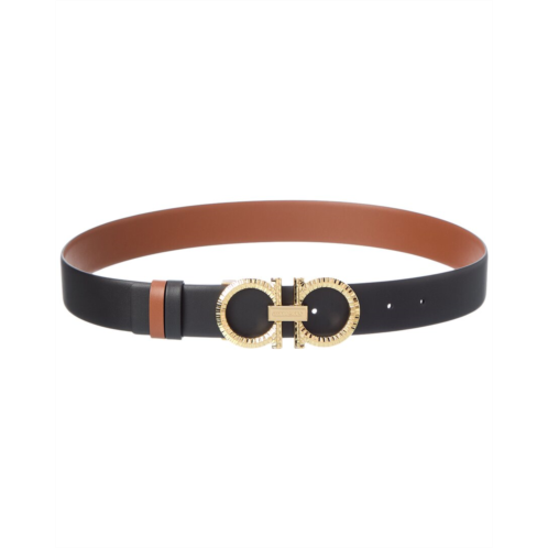 Salvatore Ferragamo Ferragamo gancini reversible leather belt