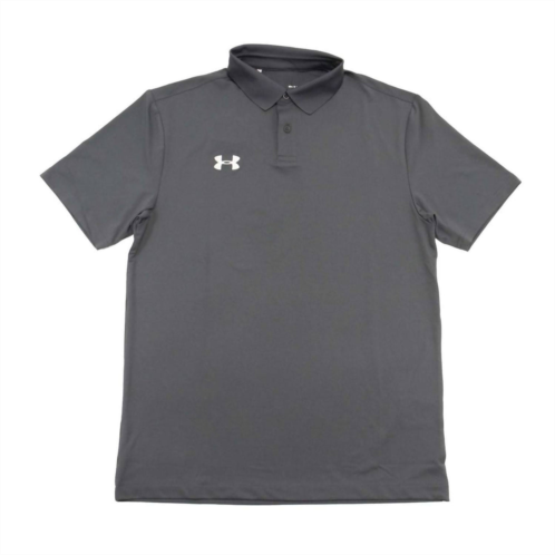 UNDER ARMOUR mens performance team polo t-shirt top in stealth gray