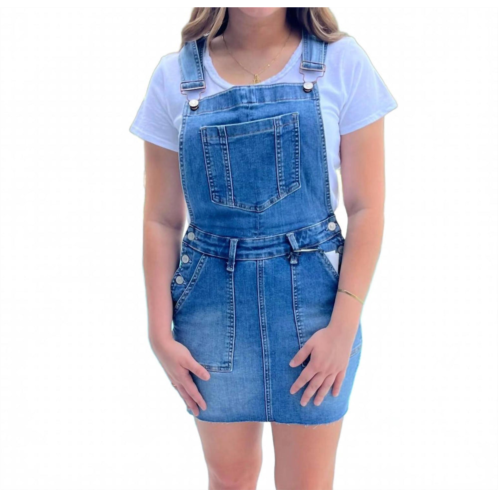 Judy Blue over the moon overall skirt in Blue