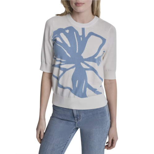 DKNY graffiti floral top