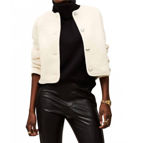 Ba&sh ceredith short jacket in beige