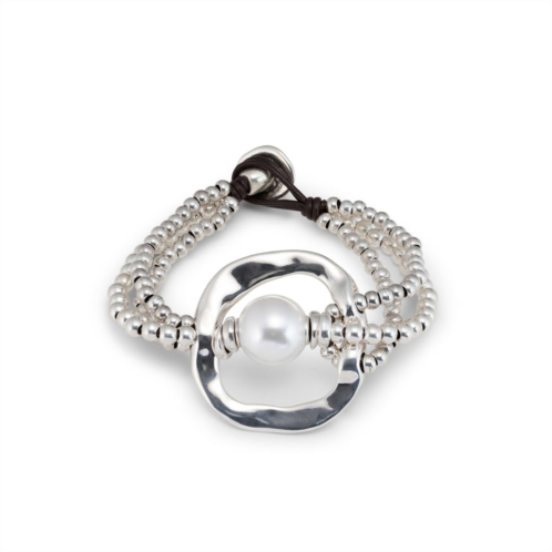 UNOde50 pearl accent beaded bracelet