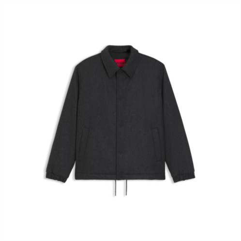 HUGO regular-fit coach jacket in a wool blend