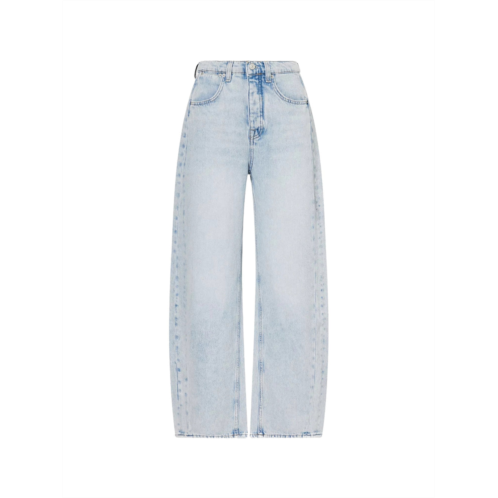 Free People womens turbo baggy puddle jeans beach please 27