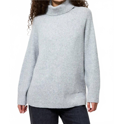 FRENCH CONNECTION emilia knit oversized pullover sweater in light grey