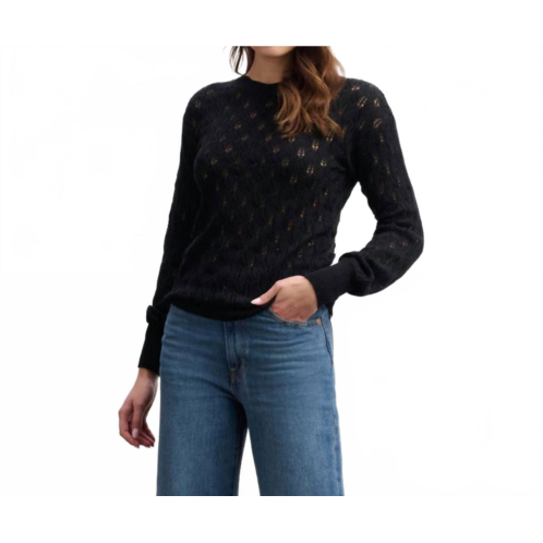 Hatley iris sweater in black