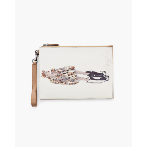 MARC JACOBS the runway illustration wristlet bag