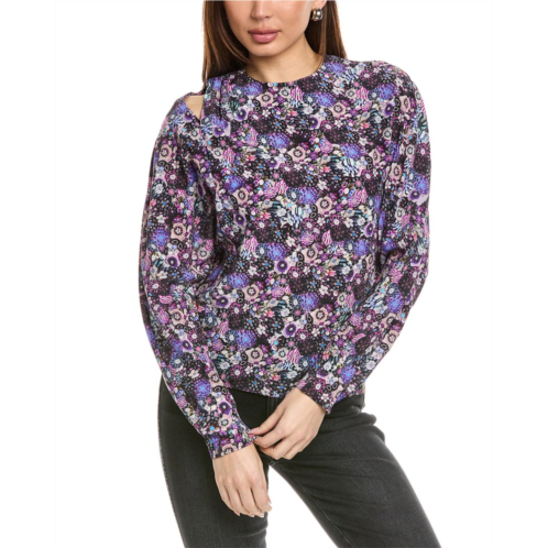 isabel marant etoile amba babydoll silk blouse