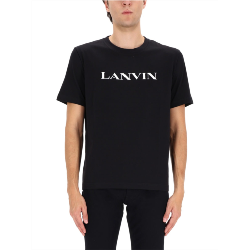 LANVIN black cotton crewneck t-shirt