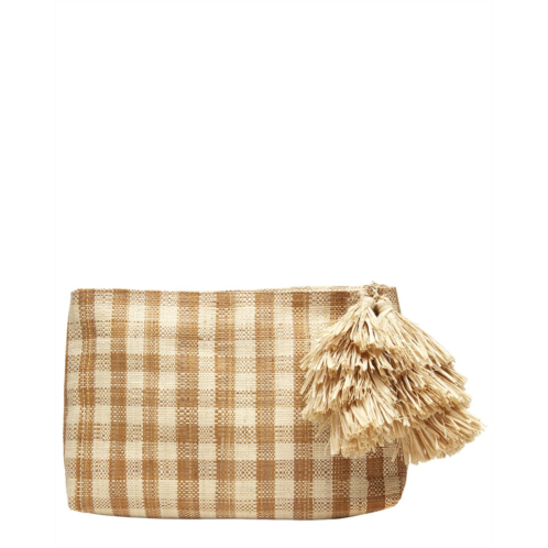 Mar Y Sol hazel raffia clutch
