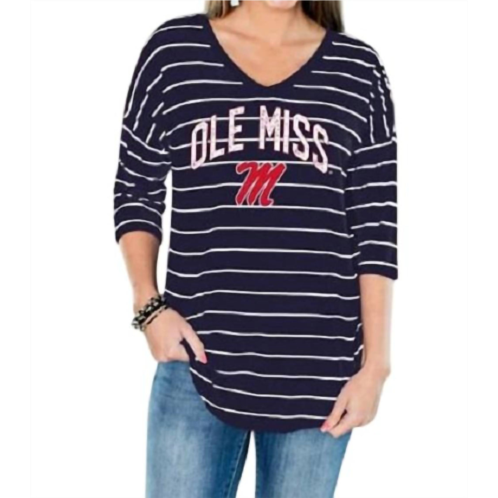 Gameday Couture ole miss fall in line tunic in navy