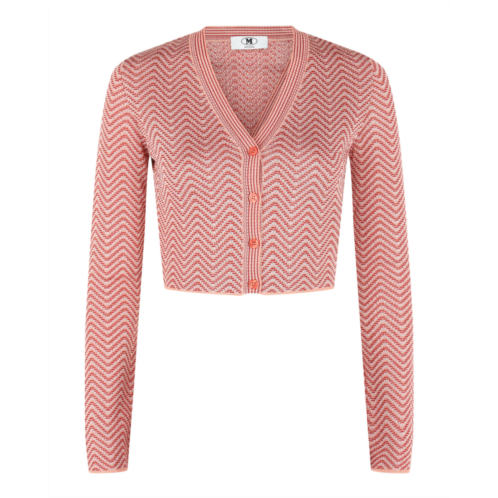 M Missoni cropped chevron patterned cardigan