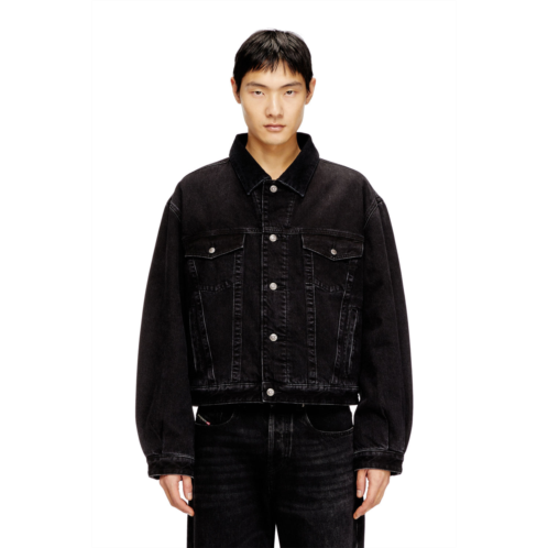 Diesel padded trucker jacket in denim