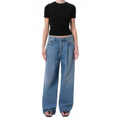 AGOLDE franka pleated baggy jeans in mantra