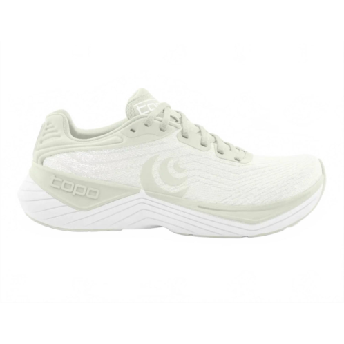 Topo Athletic womens ultrafly 5 running shoes in grey / white