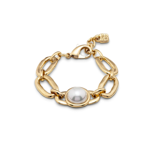 UNOde50 pearl oval link bracelet